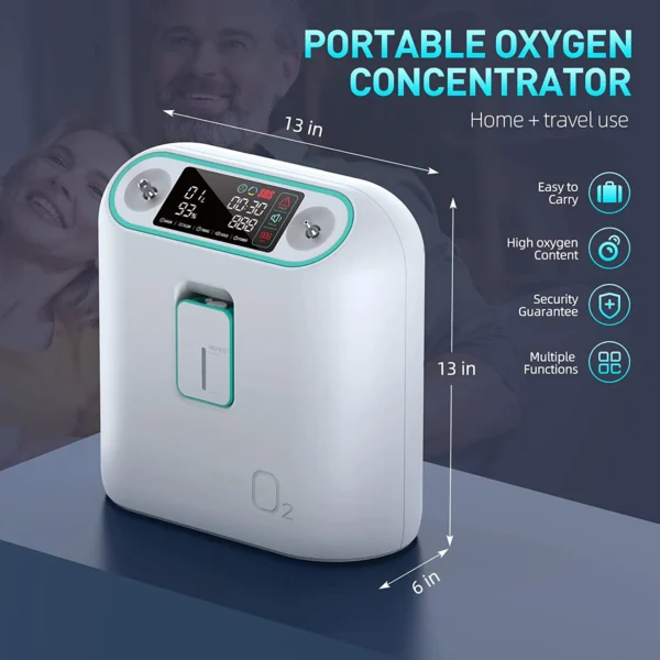 Ziqing Oxygen Concentator Machine 1-8L Flow Adjustable Low Noise Household Health Care Oxygen Generator for Pregnant Women Elder - Image 2
