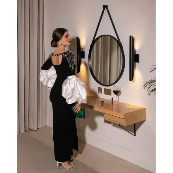 Arabic Long Sleeves Off Shoulder Prom Gowns Gala Arabic Formal Occasion Evening Dress Women Dubai Wedding Party Gown customized - Image 4