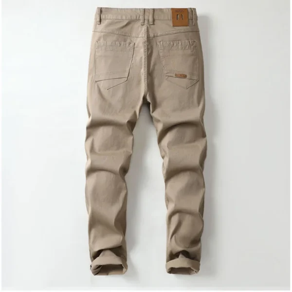 2024 Pure Cotton Casual Pants Men's Autumn Fashion All-Matching Simple Comfortable Slim Straight Business Long Pants - Image 6