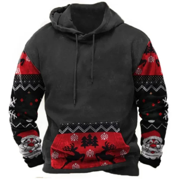 Vintage Indian Men's Hoodie Hooded Men Clothing Harajuku Pullovers 2024 New Tops Oversized Casual Streetwear Long Sleeve Hoodies - Image 5