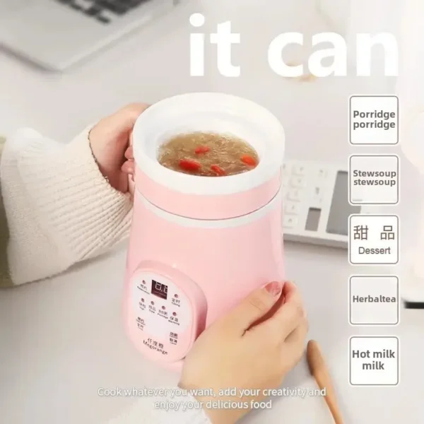 Mini Health Care Pot 2024 New Model Women's Office Small Ceramic Mini Wellness Pot For Home And Office Use Portable Health Care - Image 2