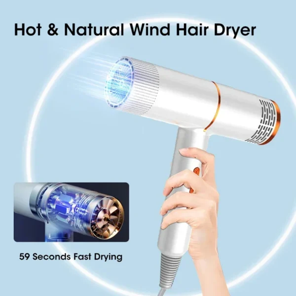 2025 New Professional Hair Dryer High Power Infrared Anion Hammer Powerful Cold And Hot Air Salon Hair Dryer Free Shipping - Image 2