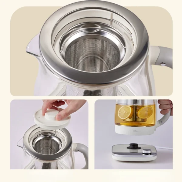 Health Pot Household Multi-Functional Office Automatic Glass Tea Maker Making Flower Tea Boiling Kettle Mini Waterkoker - Image 4