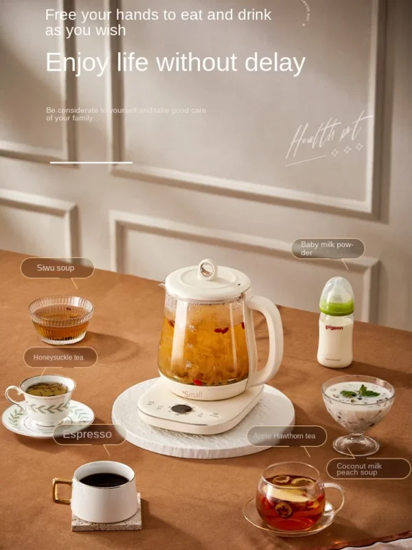 Bear Health Pot Household Kitchen Appliances Multi-Functional Office Small Glass Tea Maker Tea Kettle Teapot HealthCare Pot - Image 4