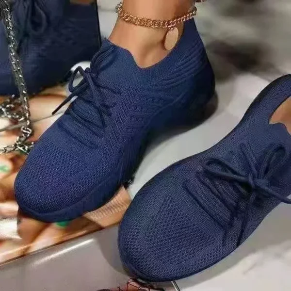 Red Casual Sports Shoes for Women Comfort Mesh Tennis Shoes Light Sneakers Women 2025 New Plus Size 43 Student Vulcanized Shoe - Image 6