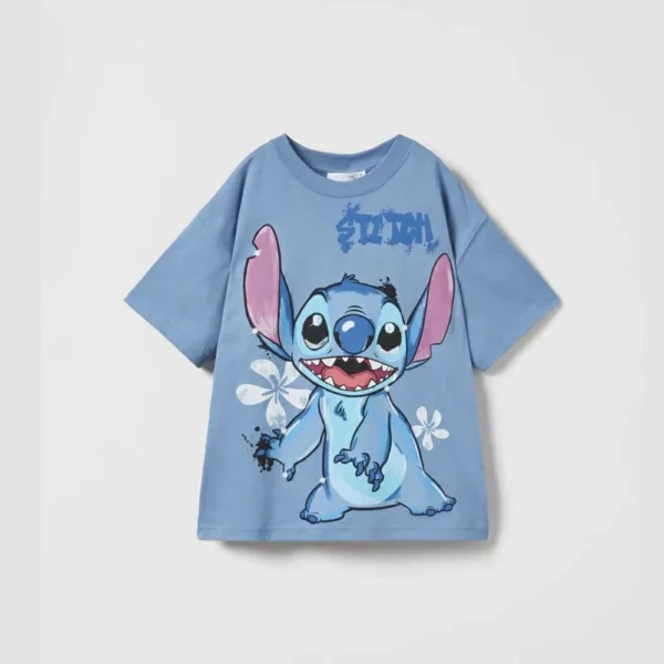 Printed Cartoon Mickey T-shirt Summer Clothing Loose Fashion Children's Wear Tops Tees Short Sleeved Kids Boy Clothes Tshirts - Image 4