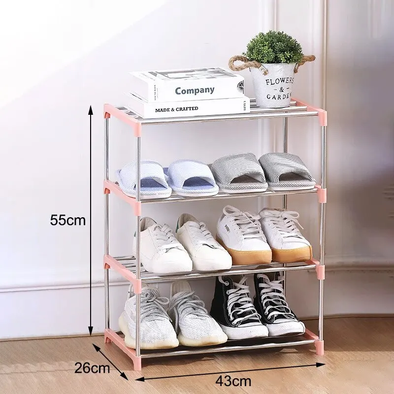 3/4 Shoe Rack Multi Layered And Space Saving Shoe Rack For Simple Household Storage And Storage Three And Four Layer Shoe Racks - Image 5