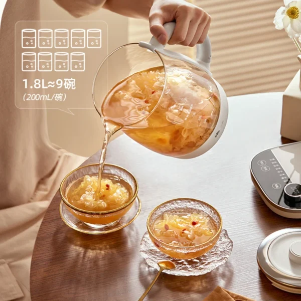 Health Pot Household Multi-Functional Office Automatic Glass Tea Maker Making Flower Tea Boiling Kettle Mini Waterkoker - Image 2