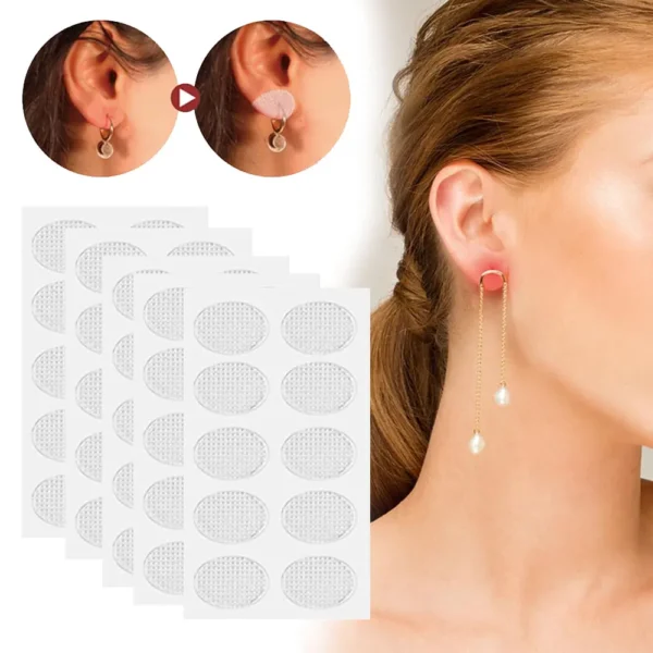 100-Patch Invisible Ear Lift For Ear Lobe Support Ear Care For Stretched Torn Ear Lobes&Relieve Strain From Heavy Earring - Image 2