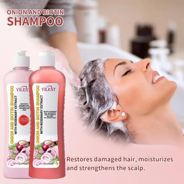 Hair Shampoo For Fast Hair Growth Rosemary Onion Hair Regrowth Shampoo Anti Hair Loss Effective Within 7 Day Hair Growth Product - Image 2
