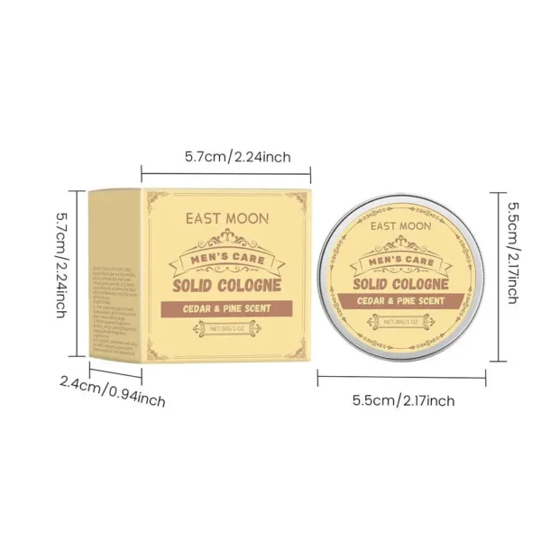 Cedar Wood Solid Balm Long Lasting Freshing Light Fragrance Dating Pheromone Attract Women Men Portable Cologne Solid Perfumes - Image 2