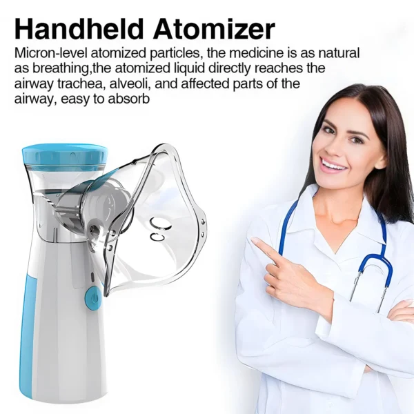 Portable Nebulizador Health Care Silent Inhaler Nebulizer Relieve Rhinitis Adults Home Humidifier Handheld Mesh Atomizer - Image 4