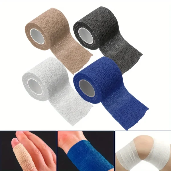 Sports bandage Breathable self-adhesive packing elastic bandage pet tape Sports wrist finger joint knee