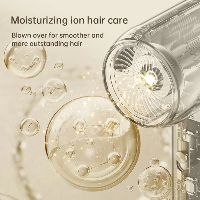 Professional Ionic Hair Dryer Powerful Quick Drying Hair Dryer Low Noise Hair Care Thermostat Portable Hair Dryers & Accessories - Image 6