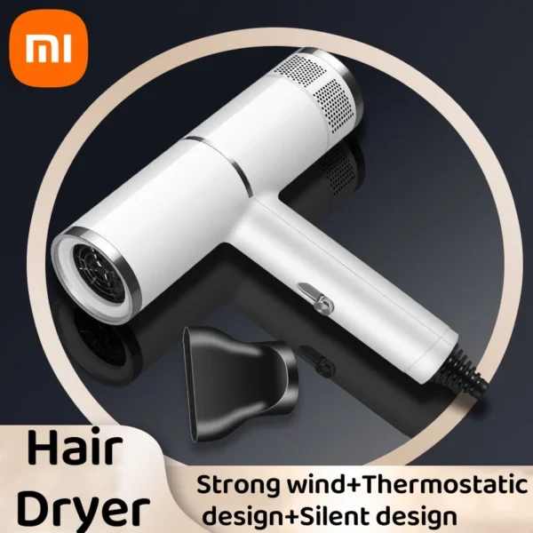 Xiaomi Negative Ionic Hair Dryer Professional High-speed Electricturbine Drier Constant Temperature Quick Drying Hair New 2025 - Image 2