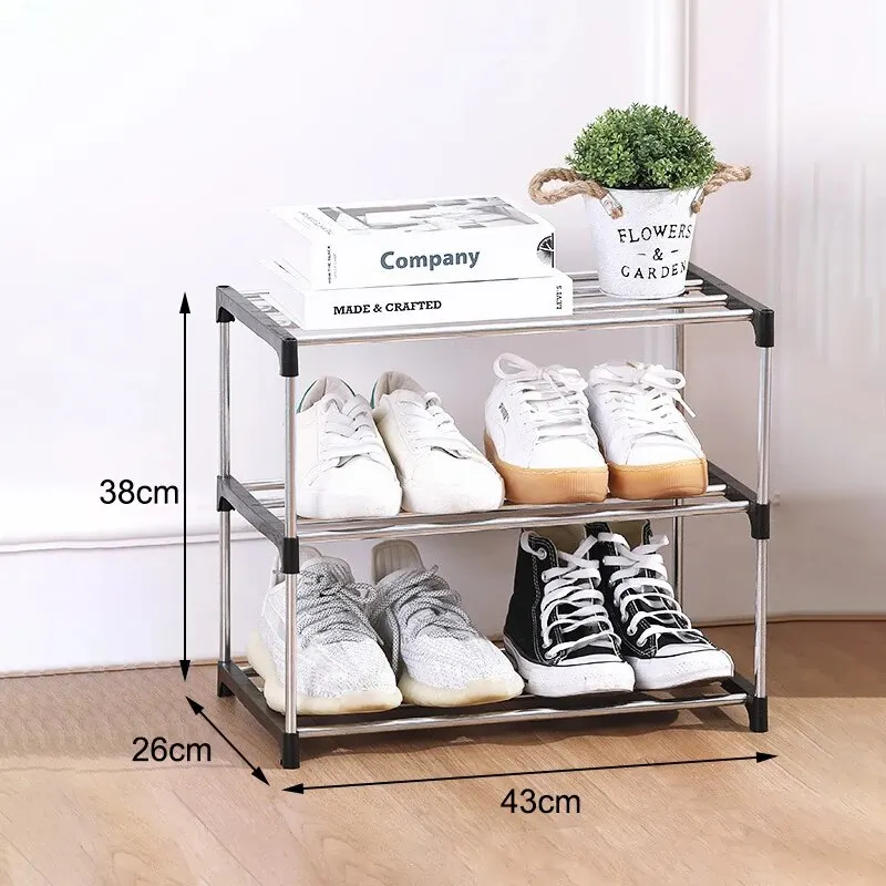 3/4 Shoe Rack Multi Layered And Space Saving Shoe Rack For Simple Household Storage And Storage Three And Four Layer Shoe Racks - Image 6
