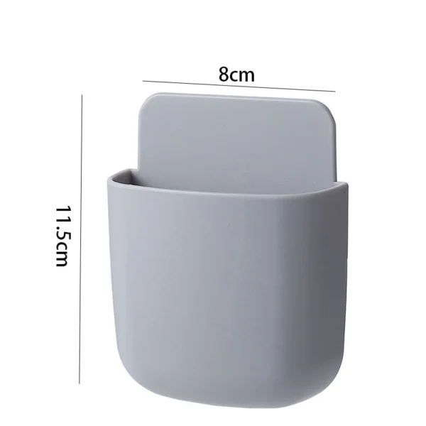 2PCS Wall Mounted Storage Box Household Living Room Conditioner Remote Control Bedside Phone Storage Holder Organizer Box Shelf - Image 6