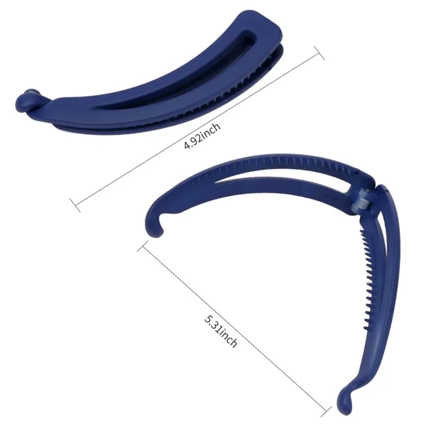 Matte Vintage Banana Clip for Curly Long Straight Short Hair Claw Women Girls Hair Styling Ponytail Holder Hairpin Clamp Grip - Image 5