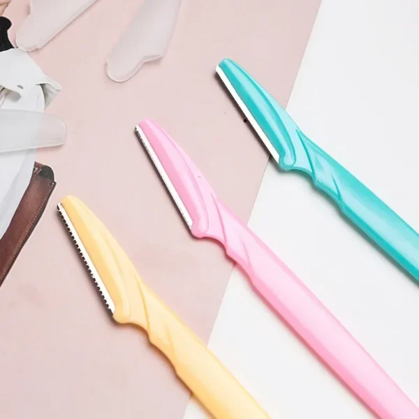 6Pcs Women's Razors Makeup Facial Eyebrow Lip Razor Hair Remover Sharp Stainless Steel Cutting Knife Safety Razor - Image 2