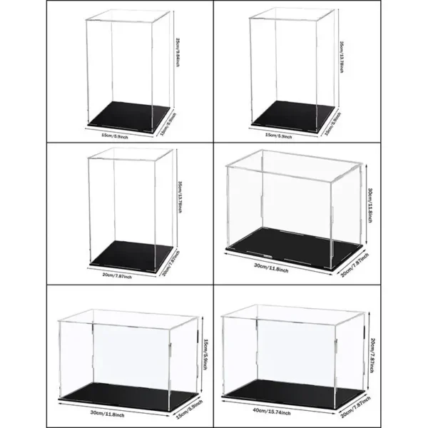 222 Size Acrylic Display Case for Collectibles Assemble Clear Acrylic Box Protection Showcase for Action Figures Organizing Toys - Image 4