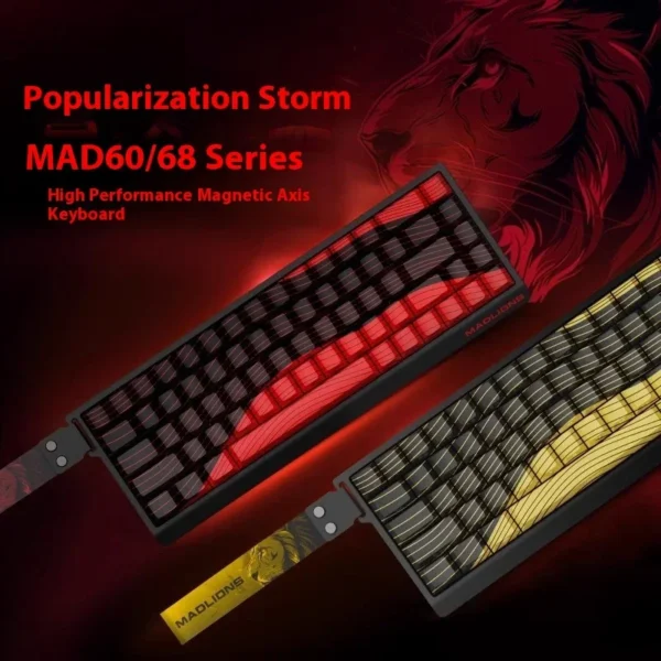 Madlions Mad 60He Magnetic Switch Mechanical Keyboard – MAD68 Wired Custom Esports Gamer Keyboard Gifts - Image 2