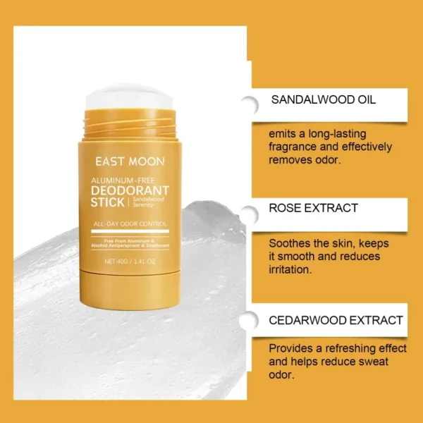 Deodorizer Stick 24h Refreshing Underarm Natural Fragrance Daily Portable Armpit Protection Deodorant Stick for Women Man Sports - Image 4