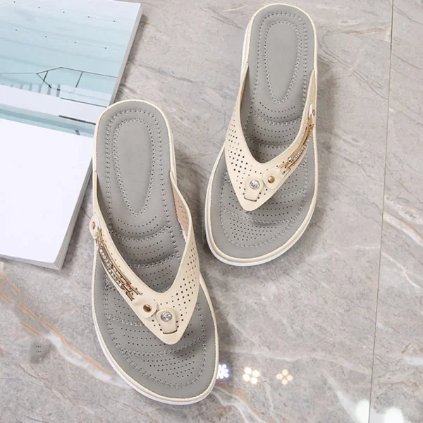 Women's Soft Cushion Flip Flops Thong Sandals Slippers Casual Orthotics Sandals - Image 5