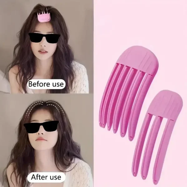 2pcs Fluffy Hairpin Curling Bangs Clips Hair Roots Volumizing Hair Clips Set Women Curling Fixed Clip Fashion Volume Hair Roller - Image 2