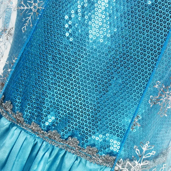 Girls Snow Queen Elsa Kids Costumes For Girl 2024 Carnival Party Prom Gown Robe-Playing Children Clothing Frozen Princess Dress - Image 4
