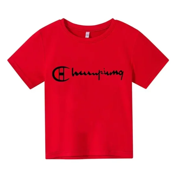 Summer Cotton T-shirt for Boys and Girls Short Sleeves 3-14 Year Old Children's Fashion Casual Printed Clothing Kid T Shirt Tops - Image 3