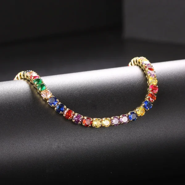 Hip Hop Iced Out Tennis Chain Necklace For Men Women Luxury Cubic Zircon Crystal Short Rock Neck Accessories Jewelry OHN016 - Image 4