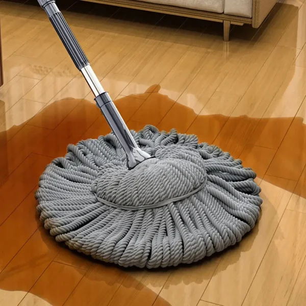 Mop Multi Functional Microfiber Mop Automatic Rotating Vacuum Hand Wash Free Easy To Clean Household Self Twisting Water Mops - Image 2