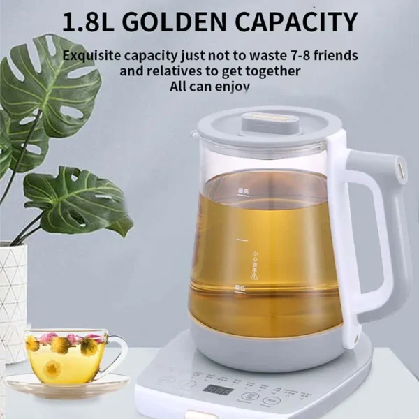 110V220V Health Pot Multifunctional Electric Cooking Soup Decocting Medicine Flower Tea Maker Black Camellia Teapot EU US Plug - Image 2