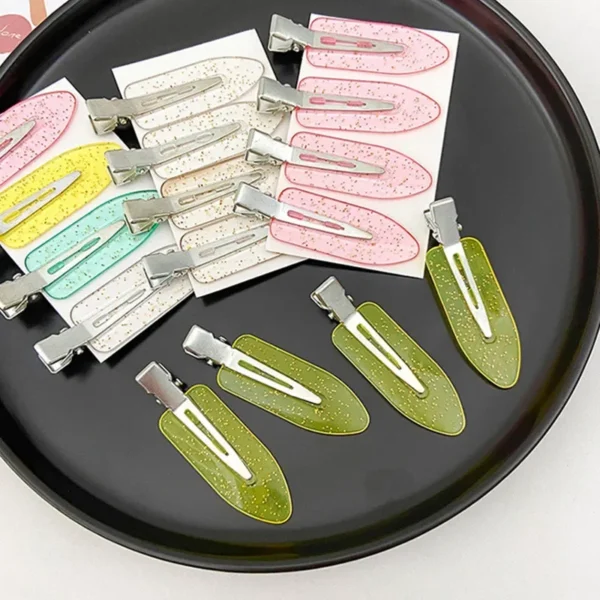 4pcs No Bend Seamless Hair Clips Side Bangs Fix Fringe Barrette Makeup Washing Face Accessories Women Girls Styling Hair Pins - Image 3