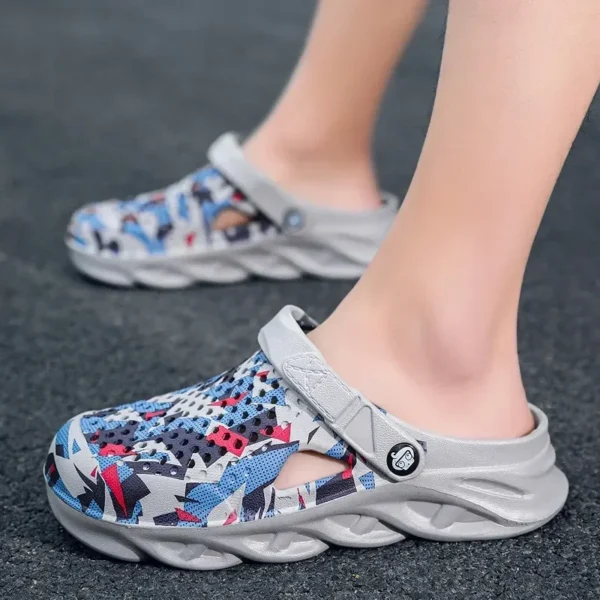 Flat Sandals Men Shoes EVA Slippers Garden Platform Sandals Man Summer Sandals New Male Sneakers Outdoor Flip Flops Home Clogs - Image 5
