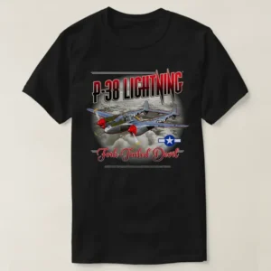 Fork Tailed Devil P38 Lightning Fighter Aircraft T-Shirt 100% Cotton O-Neck Summer Short Sleeve Casual Mens T-shirt Size S-3XL