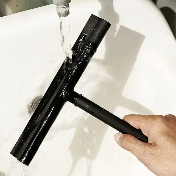 Shower Squeegee Window Glass Wiper Silicone Scraper Cleaner Brush Long Handle Bathroom Mirror Wiper Scraper Cleaning Accessories - Image 4