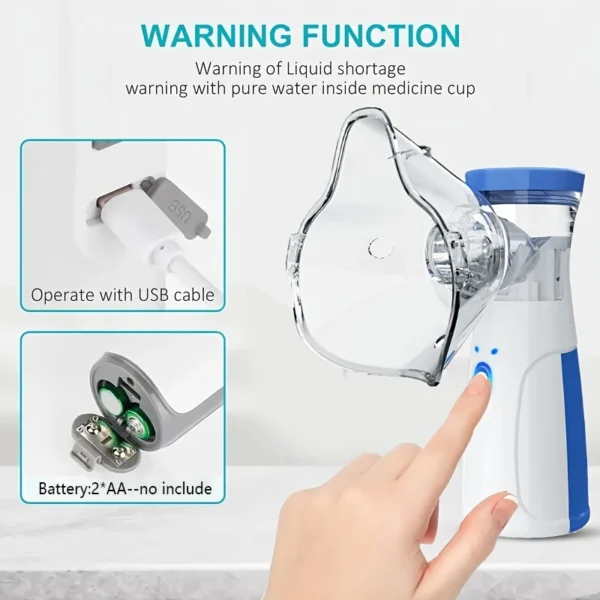 Medical Silent Nebulizer Handheld Asthma Inhaler Atomizer Children Health Care Mini Portable Nebulizer Humidifier - Image 5