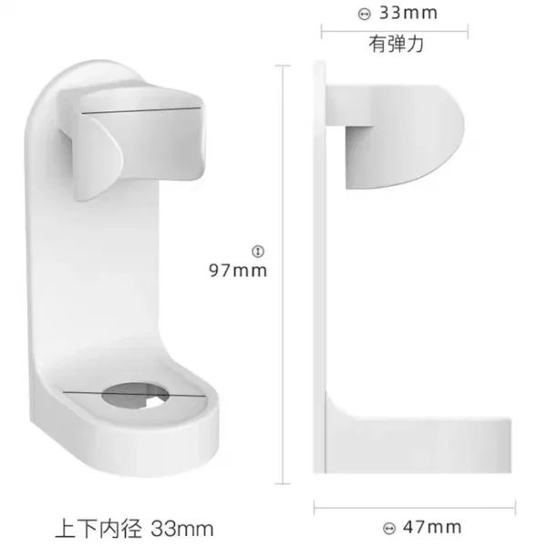 Wall-Mounted Electric Toothbrush Holder Plastic Tooth Brush Rack Razor Hook Storage Shelf Space Saving Home Bathroom Accessories - Image 6